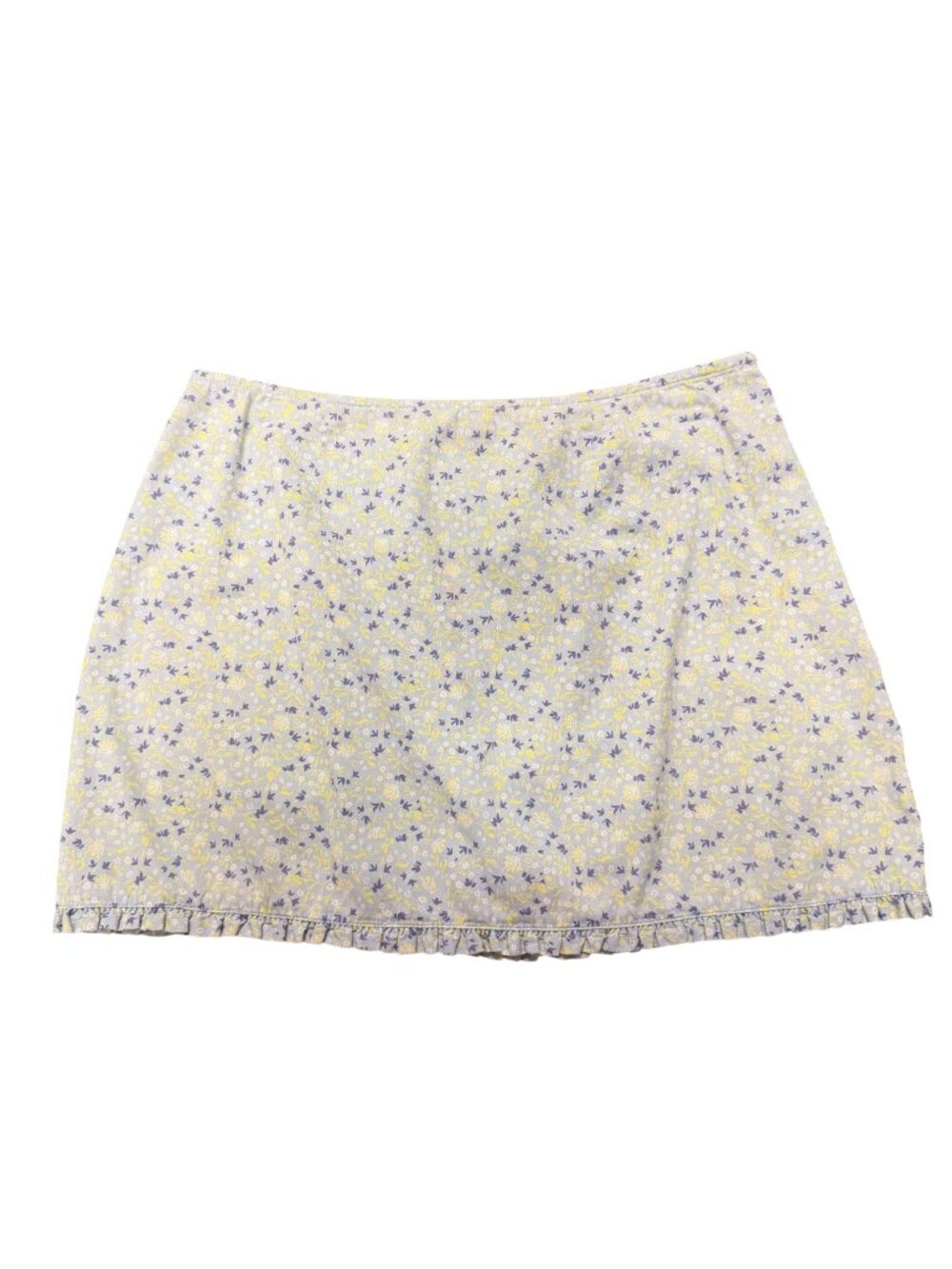 VTG Express World Brand Floral Mini Skirt Womens Small Y2K Coquette Indie